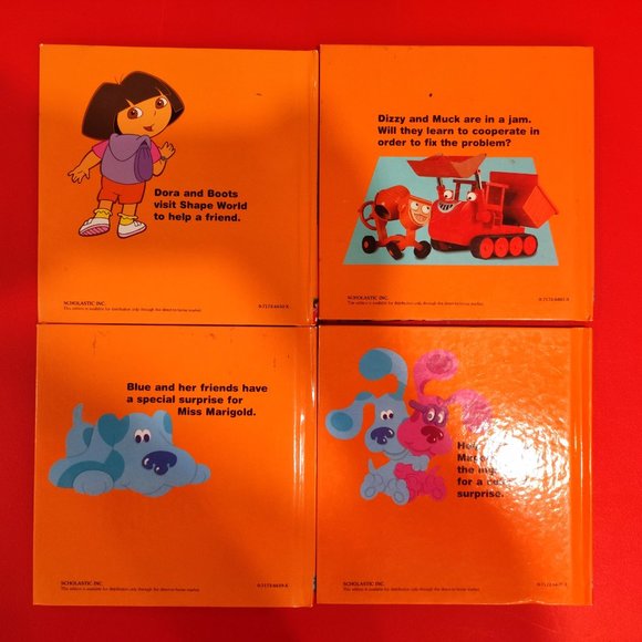 4 Scholastic hardcover books 2 Blue, Bob the builder, Dora the explorer - Picture 2 of 10
